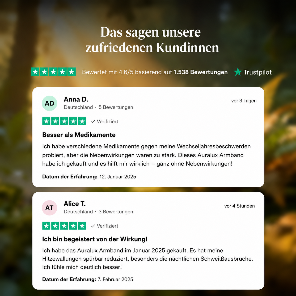 Auralux™ | Ihre natürliche Lösung für die Menopause
